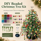 DIY Beaded Pine Christmas Tree