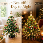 DIY Beaded Pine Christmas Tree