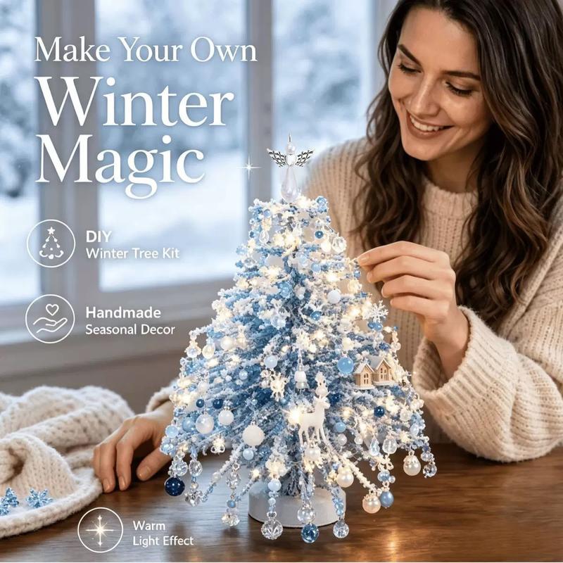 DIY Beaded Pine Christmas Tree